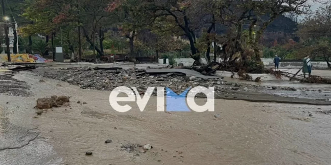 Δραματική η κατάσταση στη Βόρεια Εύβοια | Καταστροφές και πλημμύρες - Χάθηκαν παραλίες σε Αγία Άννα και Αχλάδι