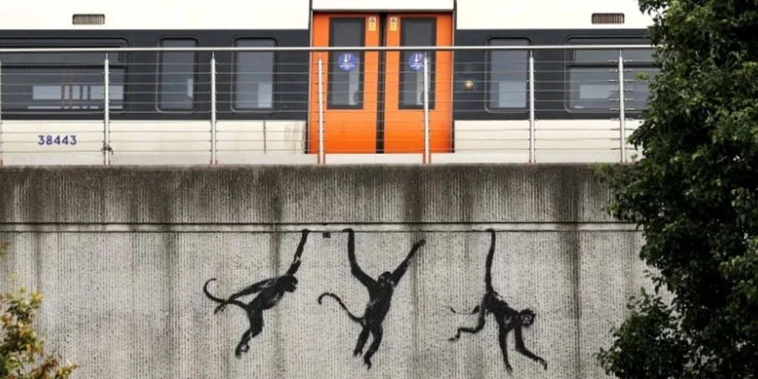 Το τέταρτο έργο του Μπάνκσι που εικονίζει ζώα κλάπηκε μία ώρα μετά την εμφάνισή του