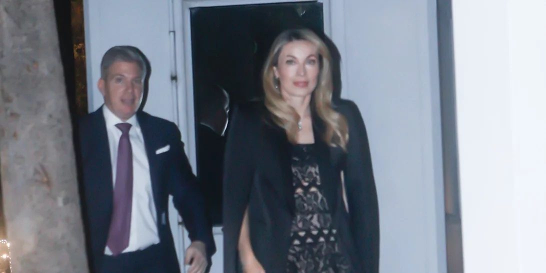 Μαριέττα Χρουσαλά & Λέων Πατίτσας | Μαζί στη δεξίωση της Kimberly Guilfoyle