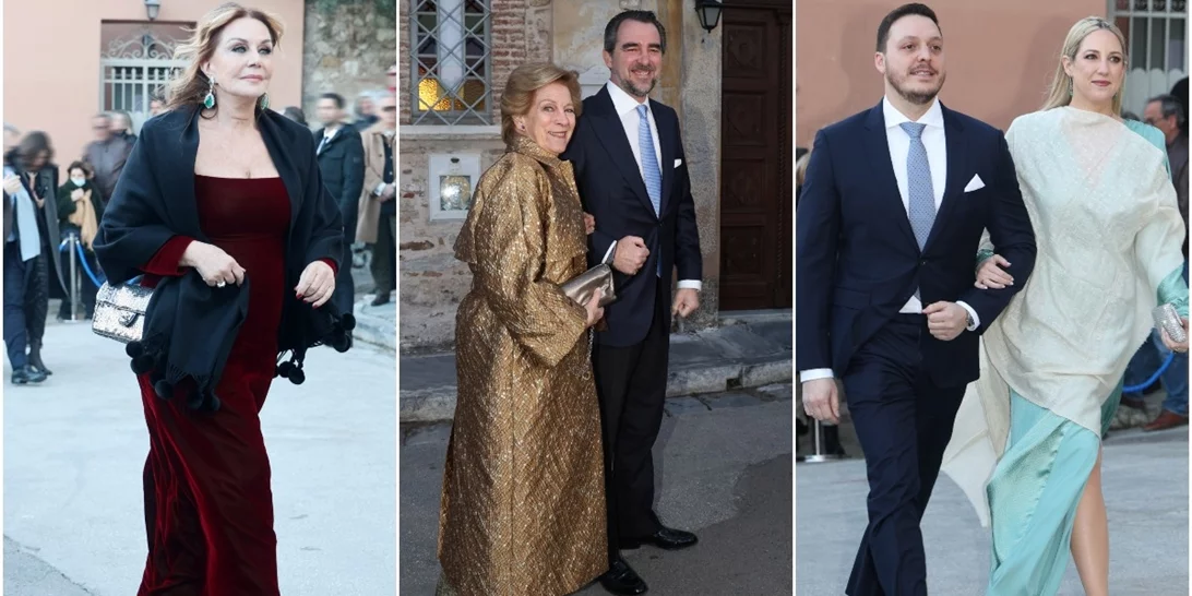 Νικόλαος Ντε Γκρες - Χρυσή Βαρδινογιάννη | Οι πρώτες εικόνες από τον γάμο τους στην Πλάκα