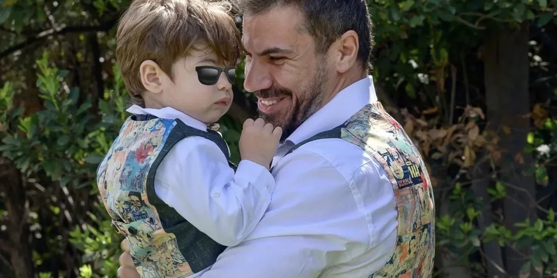 Άκης Πετρετζίκης | Στο γυμναστήριο με τον γιο του, Αχιλλέα