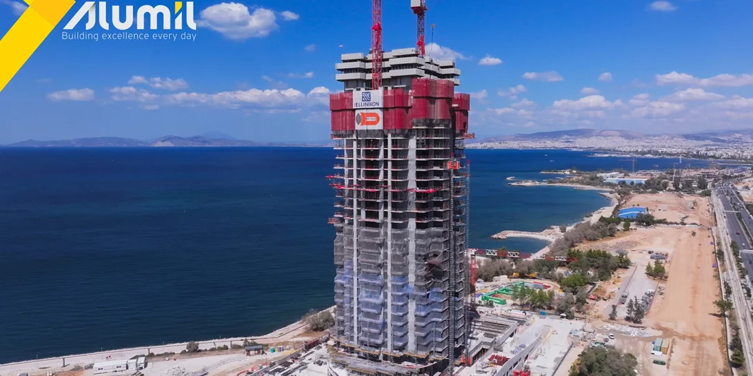 Riviera Tower | Υλοποιείται το ψηλότερο κτίριο της χώρας με προηγμένα συστήματα της ALUMIL