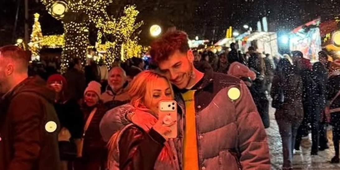 Ελένη Βουλγαράκη & Φώτης Ιωαννίδης | Ποζάρουν αγκαλιά στη χριστουγεννιάτικη Λισαβόνα