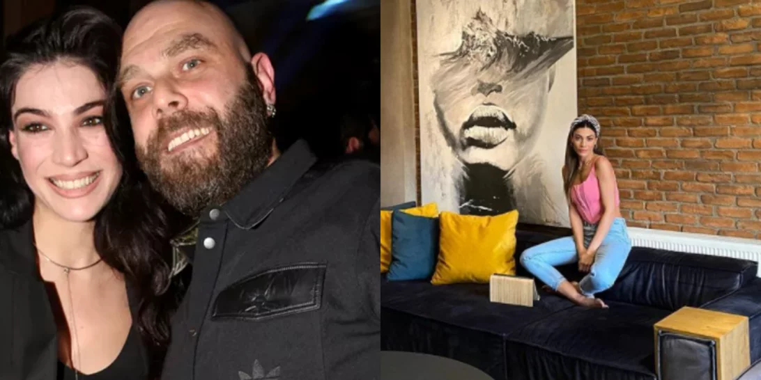 Ήβη Αδάμου - Μιχάλης Κουϊνέλης | Πλάνα από το μοντέρνο σπίτι τους - Το industrial σαλόνι και η μεγάλη βιβλιοθήκη