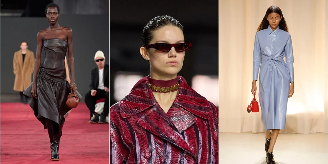 Fluid & Glossy Leathers | Η μεγαλύτερη τάση στα δερμάτινα της σεζόν Φθινόπωρο - Χειμώνας 2024