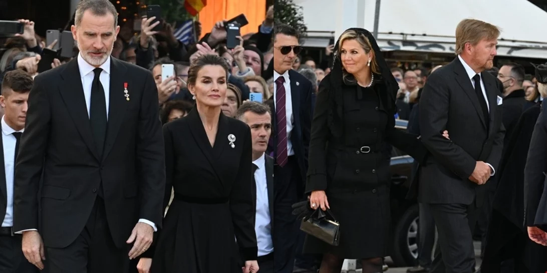 Οι εμφανίσεις της βασίλισσας Letizia και βασίλισσας Maxima στην κηδεία του Κωνσταντίνου Γλύξμπουργκ