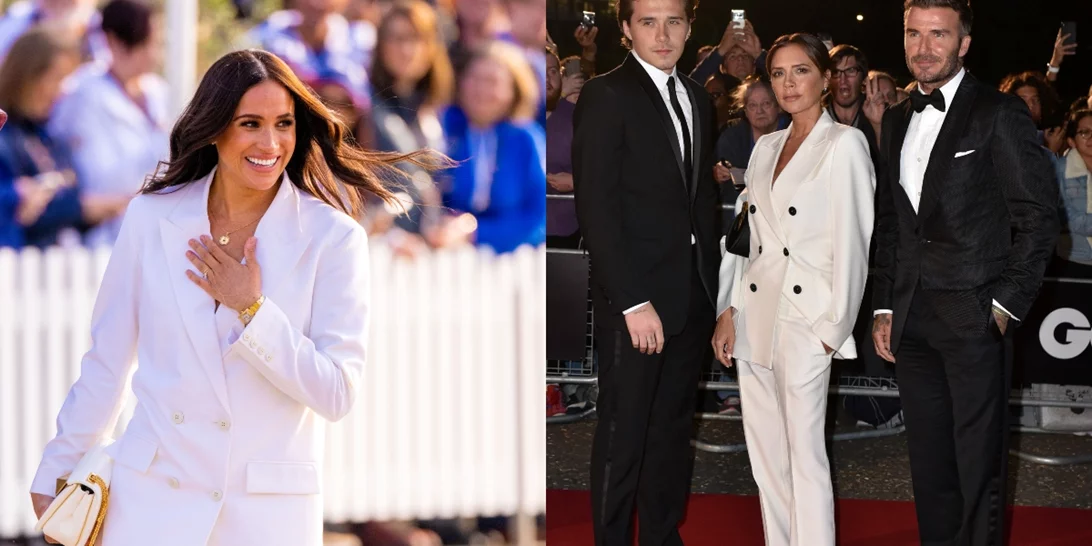 To φόρεσε η Meghan Markle, το φόρεσε η Victoria Beckham | Βάλε το λευκό κοστούμι στην check list του ανοιξιάτικου shopping