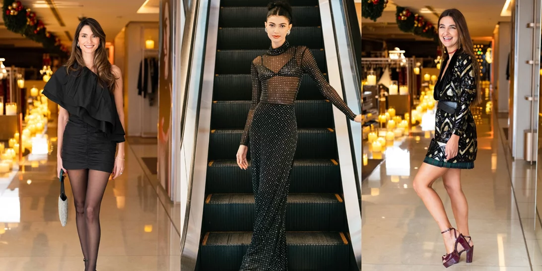 Τα μαύρα festive φορέματα των Ελληνίδων celebrities που θα αντικαταστήσουν τις παγιέτες στο ρεβεγιόν