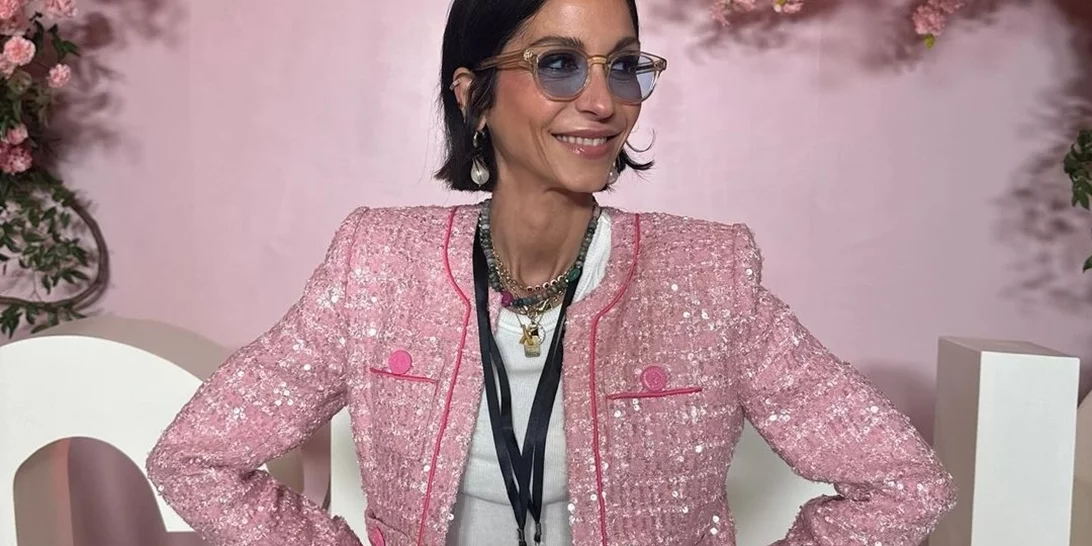 Το tweed σακάκι της Σοφίας Καρβέλα είναι η chic επιλογή που μπορείς να κάνεις αυτό το φθινόπωρο στις πρωινές σου εμφανίσεις