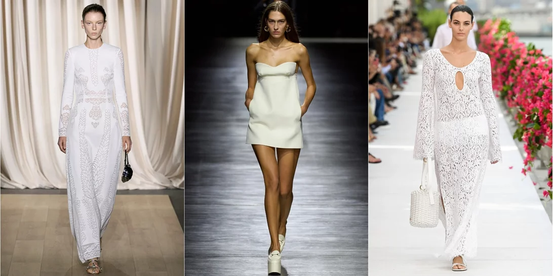Τάσεις Άνοιξη 2024 | To λευκό φόρεμα παίρνει τη θέση του LBD