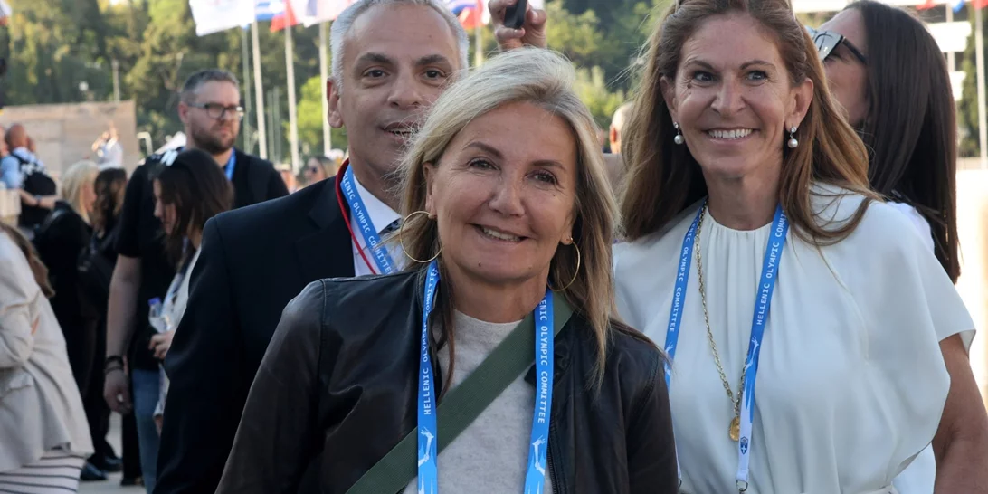 Μαρέβα Μητσοτάκη | Η εμφάνισή της στην τελετή παράδοσης της Ολυμπιακής Φλόγας