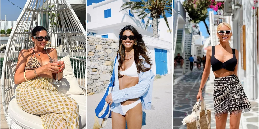 Τι φορούν οι Ελληνίδες celebrities στην παραλία; Τα looks που θα σε εμπνεύσουν για τις διακοπές σου