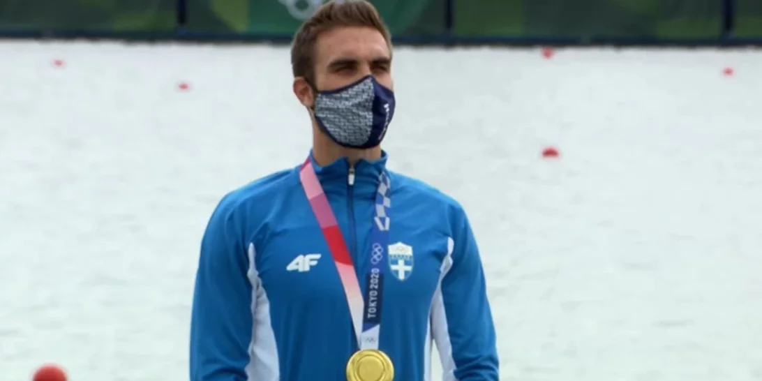 Ολυμπιακοί Αγώνες - Στέφανος Ντούσκος: Η απονομή του χρυσού μεταλλίου και η ανάκρουση του εθνικού ύμνου