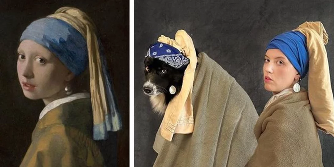 Καλλιτέχνις αναδημιουργεί διάσημους πίνακες με πρωταγωνιστή τον σκύλο της