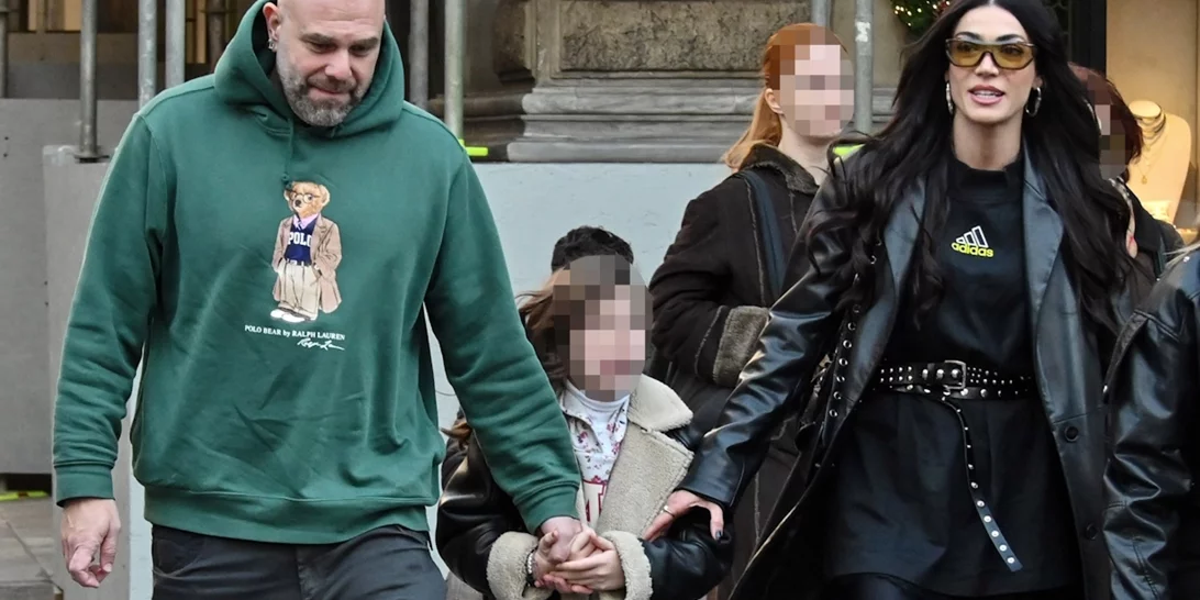 Ανατολή Κουινέλη | Με leather jacket σε βόλτα με τους γονείς της, Ήβη Αδάμου και Stavento