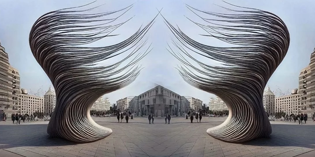 Flowing Free | Ένα γλυπτό-σύμβολο αφιερωμένο στη γενναιότητα των γυναικών του Ιράν