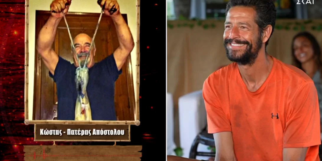 Απόστολος Ρουβάς - Survivor | "Λύγισε" βλέποντας τον ηθοποιό πατέρα του, Κώστα Ρουβά (βίντεο)
