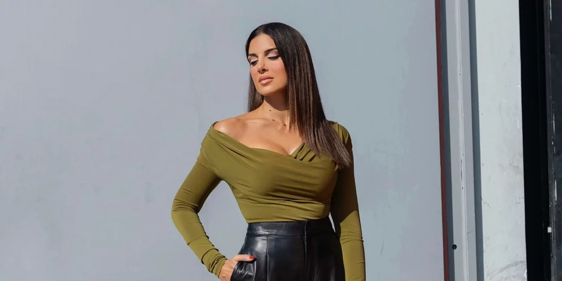 Η Σταματίνα Τσιμτσιλή φόρεσε το πιο κολακευτικό δερμάτινο παντελόνι από τη Ζara