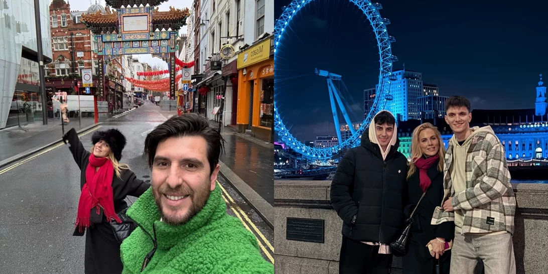 Ντορέττα Παπαδημητρίου | Απόδραση στο Λονδίνο με τον Γιώργο Γεροντιδάκη και τους γιους της – Το μαγικό φωτογραφικό άλμπουμ