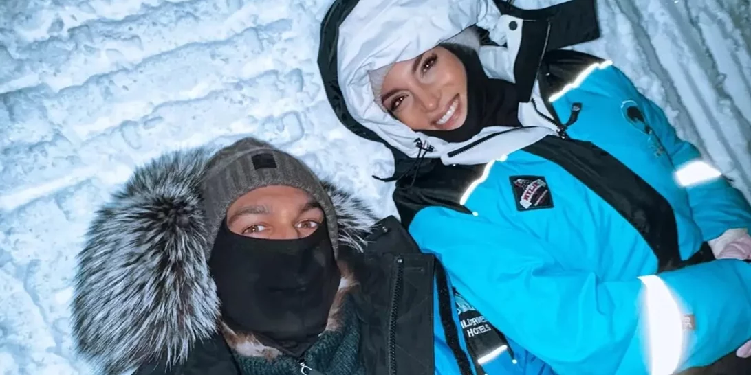 Αθηνά Οικονομάκου – Bruno Cerella | Το ονειρεμένο ταξίδι του ζευγαριού στην παγωμένη Φινλανδία – Φωτογραφίες