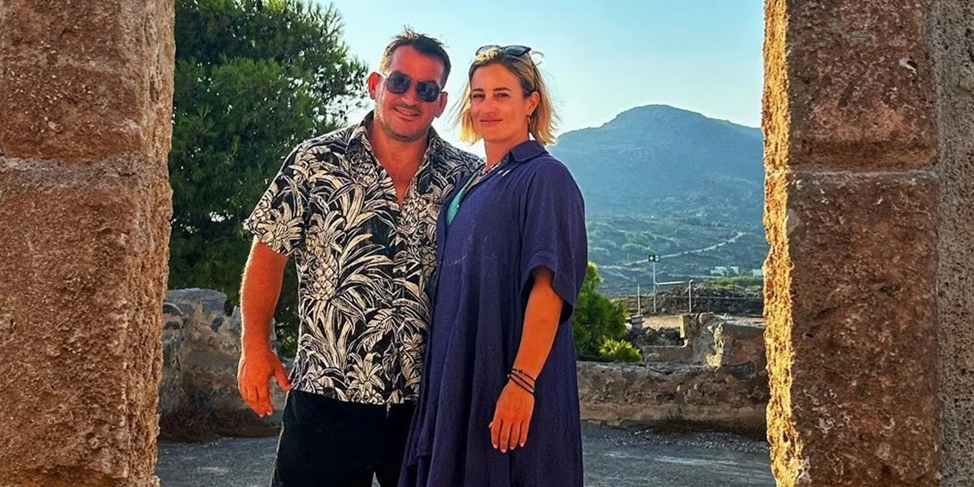 Ο Πύρρος Δήμας και η Αφροδίτη Σκαφίδα σε μία σπάνια δημόσια εμφάνιση