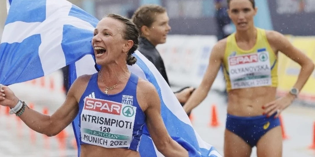 Πρωταθλήτρια Ευρώπης και στα 20 χλμ. βάδην η Αντιγόνη Ντρισμπιώτη