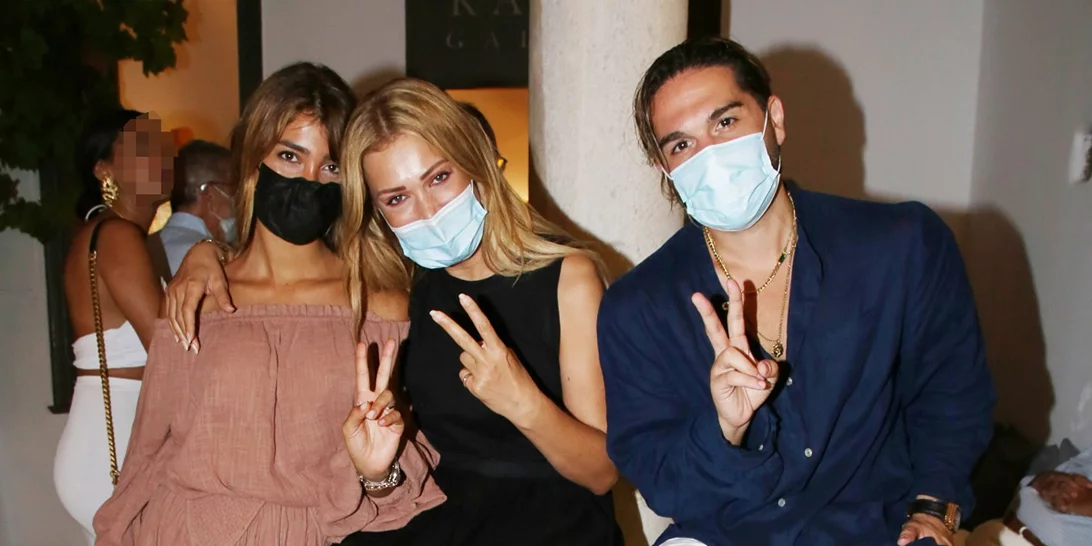 Νατάσα Θεοδωρίδου, Χριστιάνα Μπέτα και Χρήστος Μάστορας μαζί στην Μύκονο