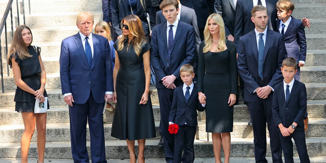 Ολη η οικογένεια Τrump στην κηδεία της Ιvana - Συντετριμμένοι ο Donald Trump και τα παιδιά του [εικόνες]