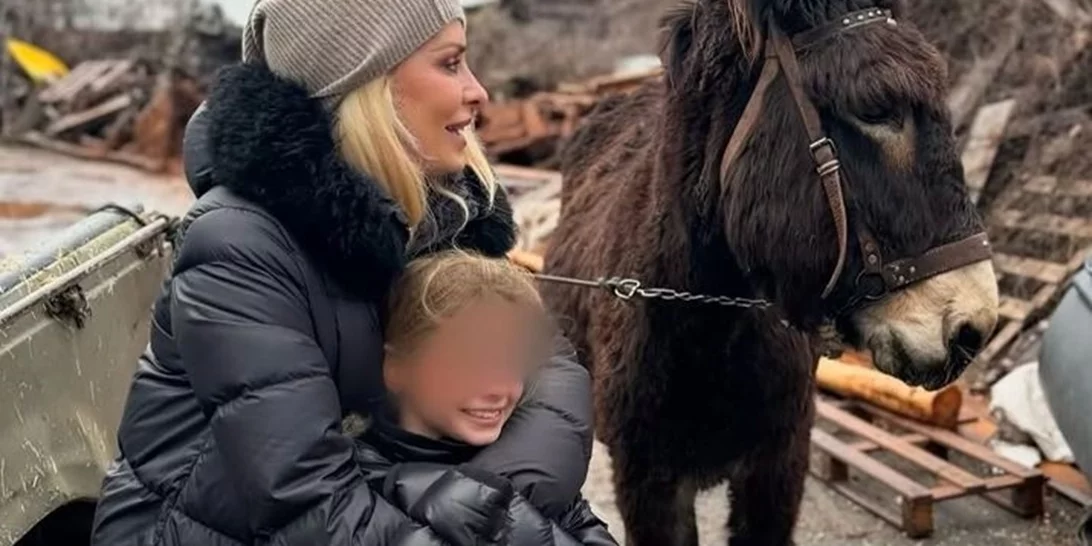 Ελένη Μενεγάκη | Στην ορεινή Αρκαδία με τον Μάκη, τη Βαλέρια και τη Μαρίνα - Η θερμή παράκληση στους δημοσιογράφους