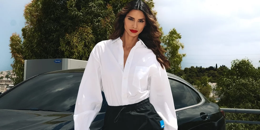 Η Ηλιάνα Παπαγεωργίου με το φόρεμα από την H&M που θα ανανεώσει τα office looks σου