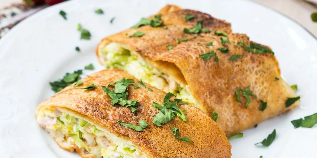 Συνταγή για κρέπες με κολοκυθάκια και τυριά