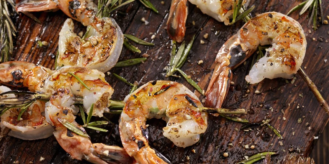 Γαρίδες με δενδρολίβανο και αρωματικό λάδι σκόρδου