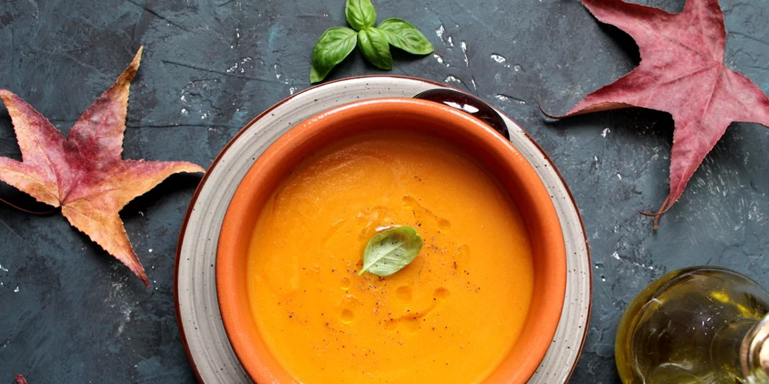 Σούπα με καρότο και πορτοκάλι