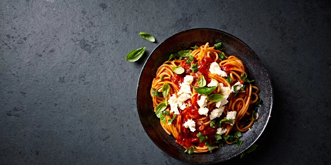 Συνταγή για σπαγγέτι με τοματίνια και ανθότυρο