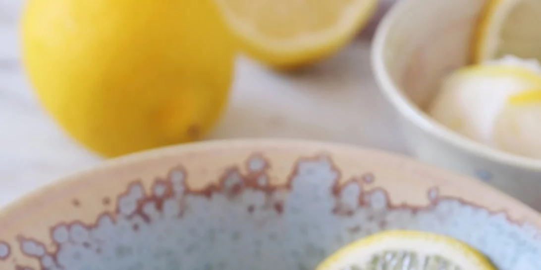 Σπιτικό παγωτό λεμόνι