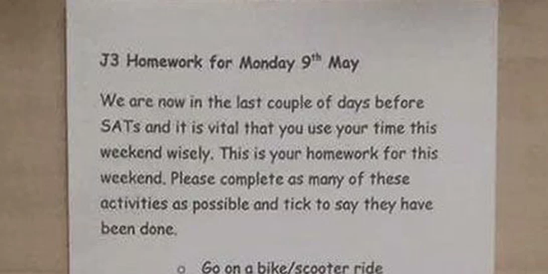 To homework που έγινε viral