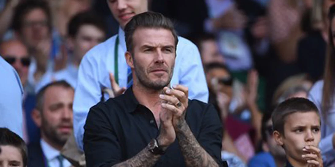 David Beckham: Στο Wimbledon με τους γιους του Romeo και Cruz