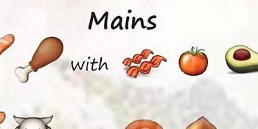 Μενού με emoji: Αυτός ο κατάλογος δεν έχει ούτε μία λέξη