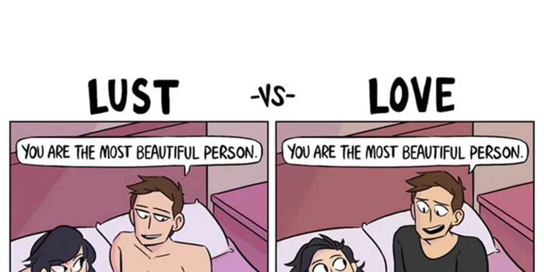 Τα αξιολάτρευτα σκίτσα που δείχνουν τη διαφορά μεταξύ πόθου και αγάπης