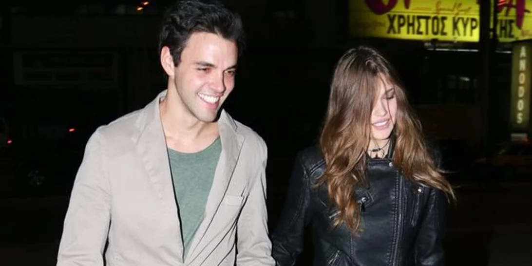 Κλέλια Ανδριολάτου - Ρένος Ρώτας: Βραδινή έξοδος για το ερωτευμένο ζευγάρι