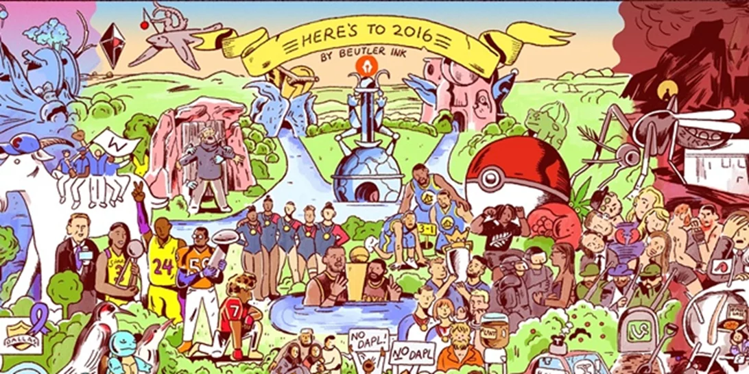Οι σπουδαιότερες στιγμές του 2016 σε ένα μοναδικό σκίτσο