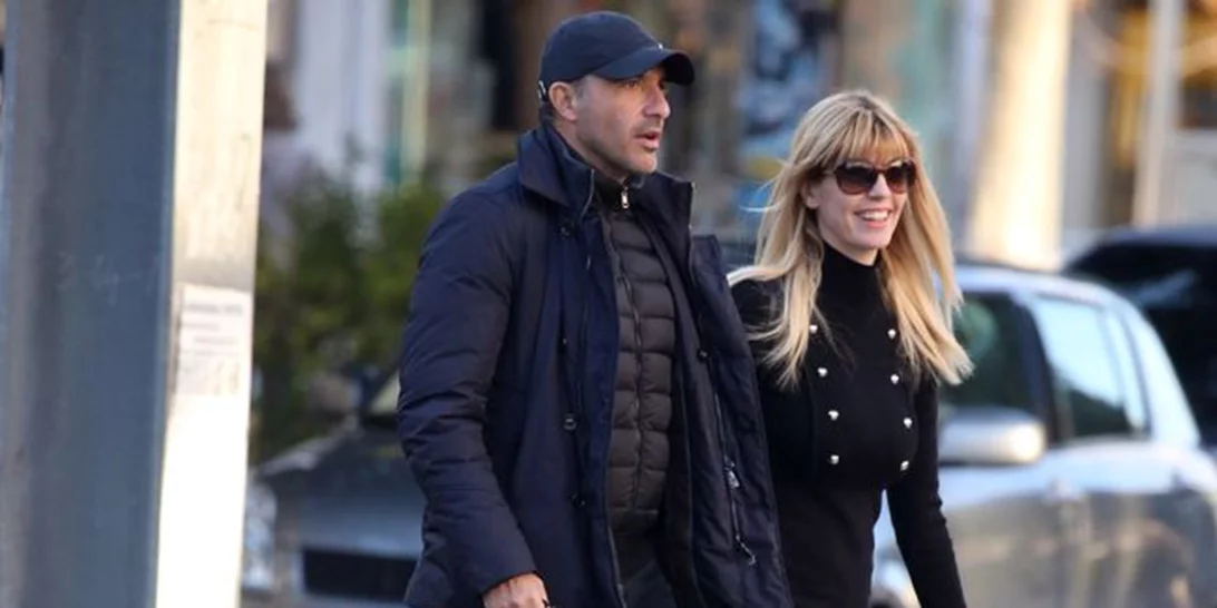 Νίκος Αλιάγας - Τίνα Γρηγορίου: Βόλτα στην Γλυφάδα για το ζευγάρι