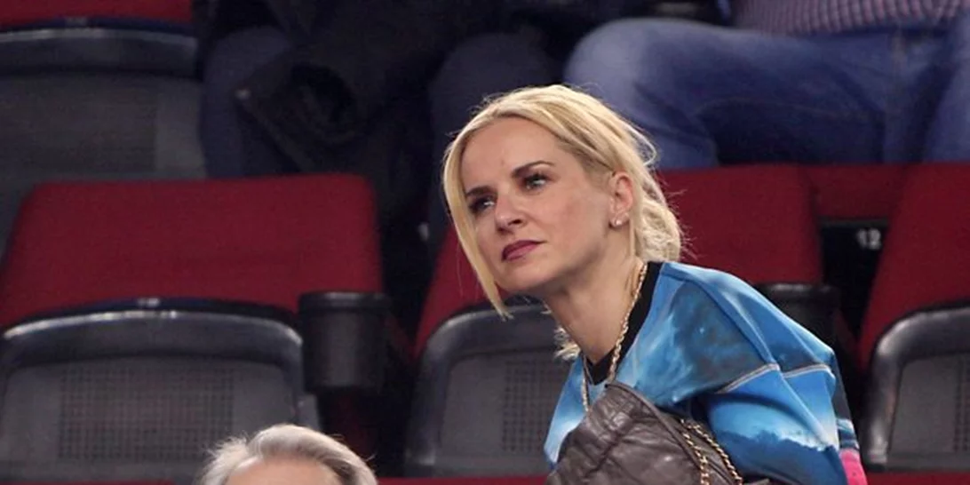 Μαρία Μπεκατώρου: Στο γήπεδο με τον σύζυγό της