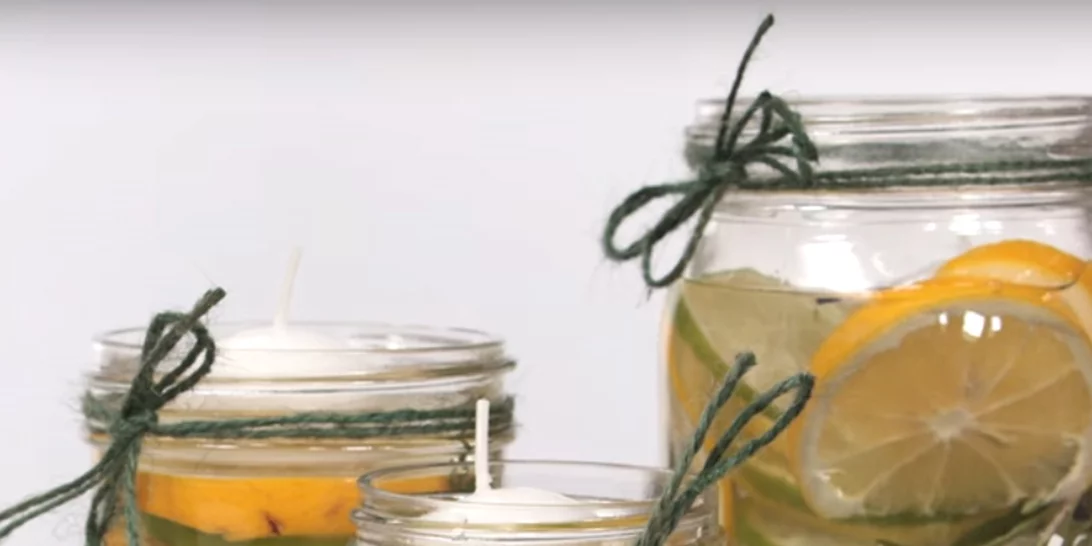 Φτιάξε μόνη σου καλοκαιρινά κεριά με σιτρονέλα!