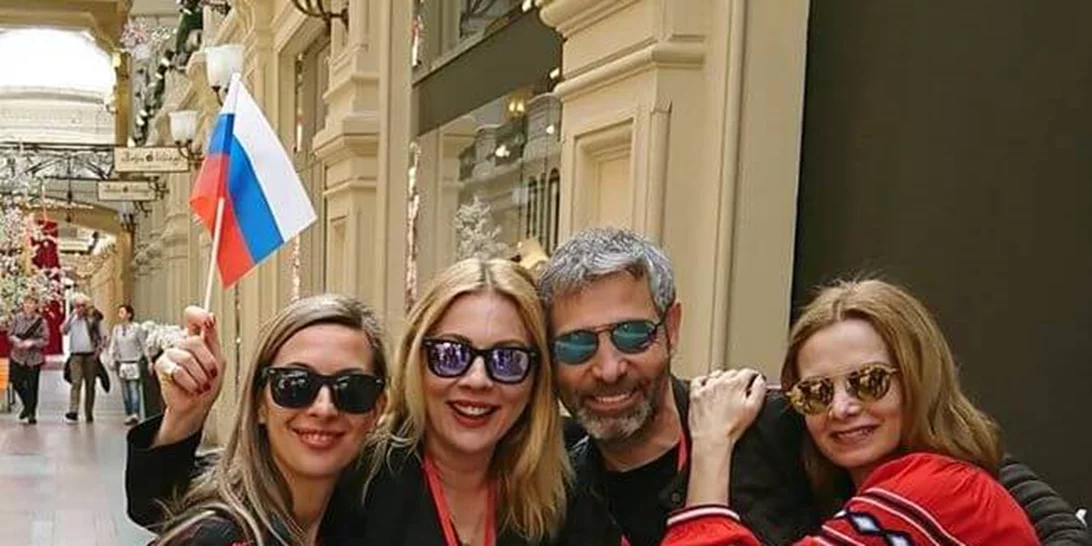Θοδωρής Αθερίδης - Σμαράγδα Καρύδη: Οι φωτογραφίες από το ξεχωριστό ταξίδι τους στην Μόσχα