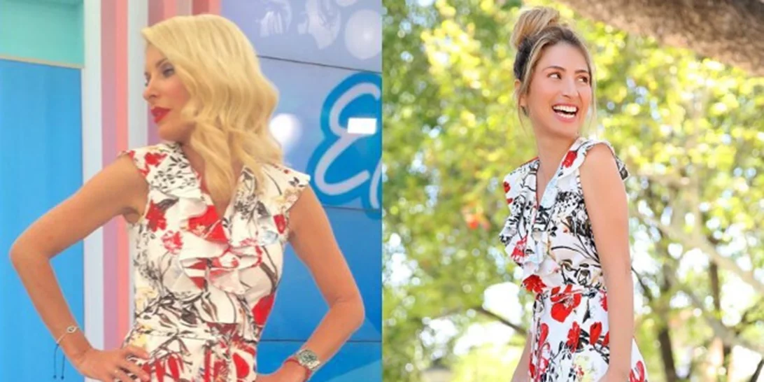 Ελένη Μενεγάκη - Μαρία Ηλιάκη: Με το ίδιο φόρεμα! Ποια το φόρεσε καλύτερα;