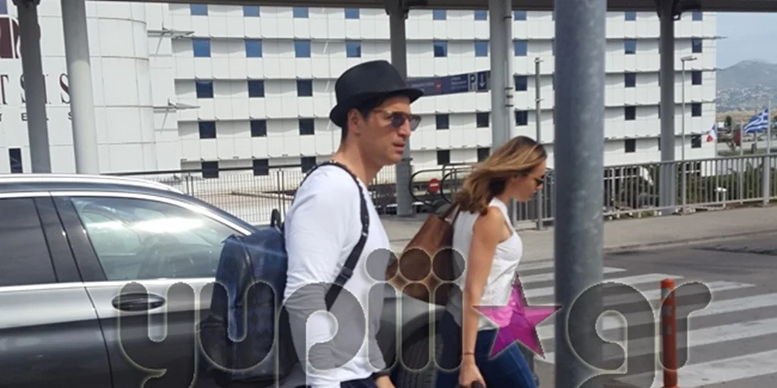 Σάκης Ρουβάς - Κάτια Ζυγούλη: Στο αεροδρόμιο λίγο πριν αναχωρήσουν για το Survivor