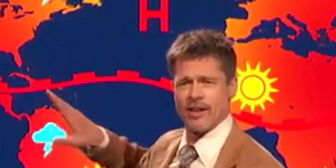 Brad Pitt: Περιγράφει την κλιματική αλλαγή σε ρόλο...μετεωρολόγου!