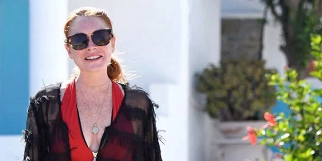 Lindsay Lohan: Απόδραση στη Μύκονο (φωτογραφίες)