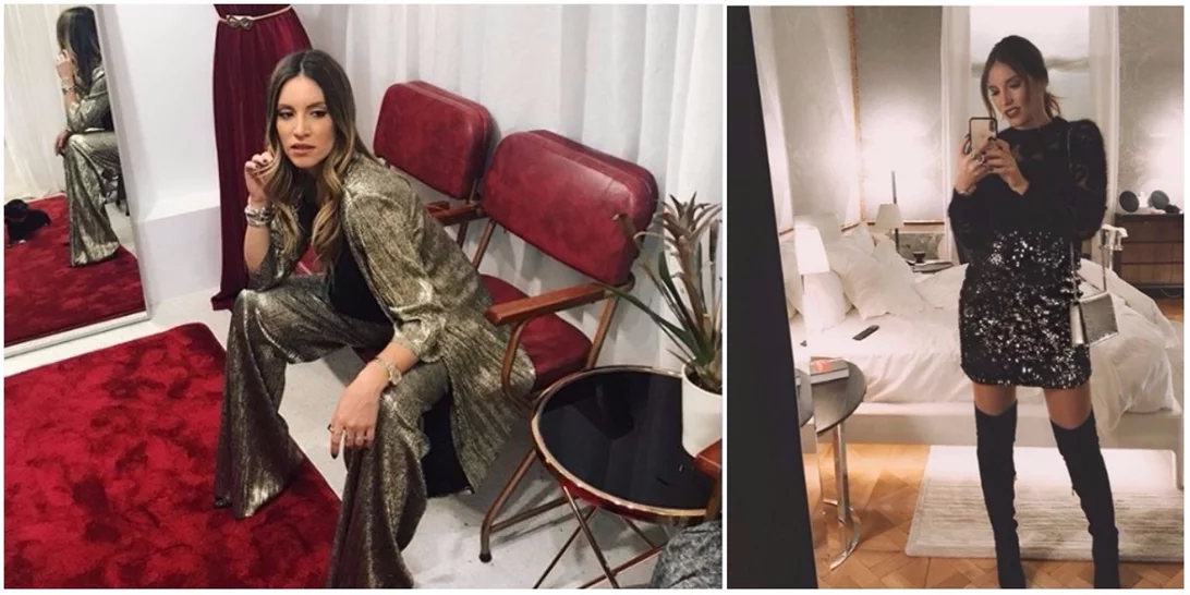 Έγκυος στις γιορτές; 5 glamorous, βραδινές εμφανίσεις από την Αθηνά Οικονομάκου!